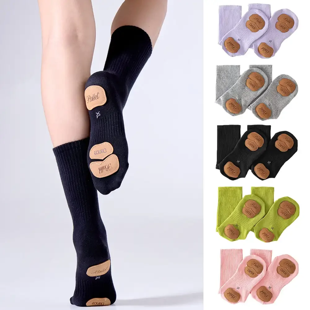 Grip Sock Yoga - ノンスリップモダンダンスヨガソックスガールズレディースメンズコットンソックスバレエソックスピラティスヨガ子供大人ダンスストッキング