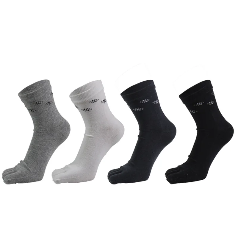 Cotton Crew Sock Pack - 男性秋と冬の新しい綿 5 本指靴下カジュアル男性靴下パック