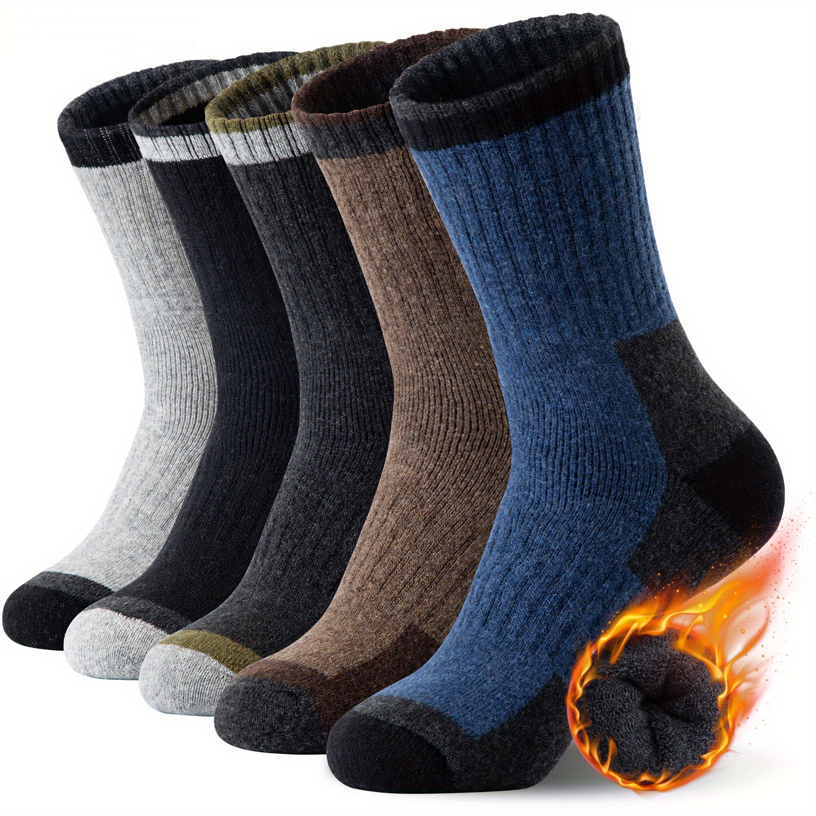Wool Hiking Sock - 冬メリノウール靴下肥厚暖かい吸湿発散性ハイキング靴下男性女性熱通気性耐久性サイクリング屋外靴下