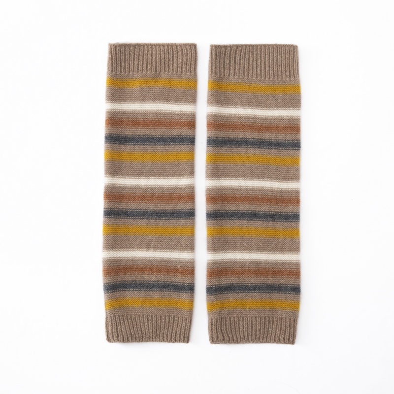 Thermal Sock Winter - 100% 純粋なカシミヤ女性用レッグウォーマー秋冬厚みのある防寒サーマルソックスパイルソックスストライプレッグウォーマー