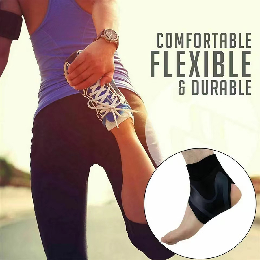 Ankle Brace Sock - 通気性のある足首サポーター、圧縮サポートスリーブ、保護ラップ、ランニング、サイクリング、サッカーなどのスポーツ用足首ソックス