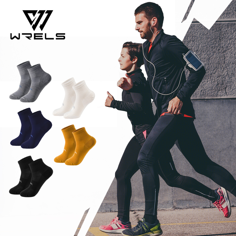 Wool Hiking Sock - WRELS メリノウール靴下圧縮冬足首綿靴下バスケットボールプロレーシングサイクリングソックス男性女性のための