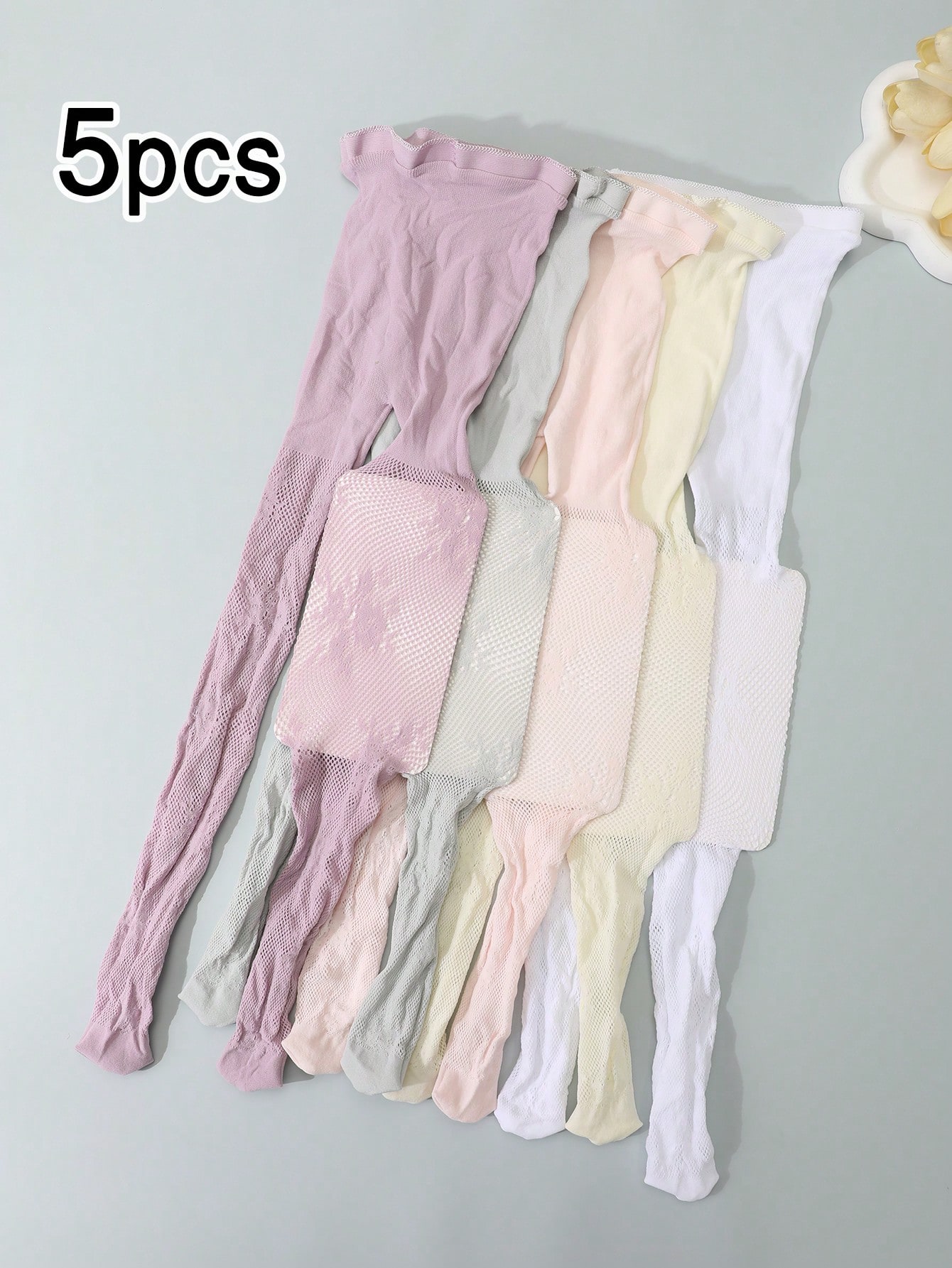 Tights Pantyhose Sheer - 2 パック子供中空網タイツ抗蚊通気性レース薄手のパンスト幼児女の子ロリータカジュアルスクールストッキング 2-11Y
