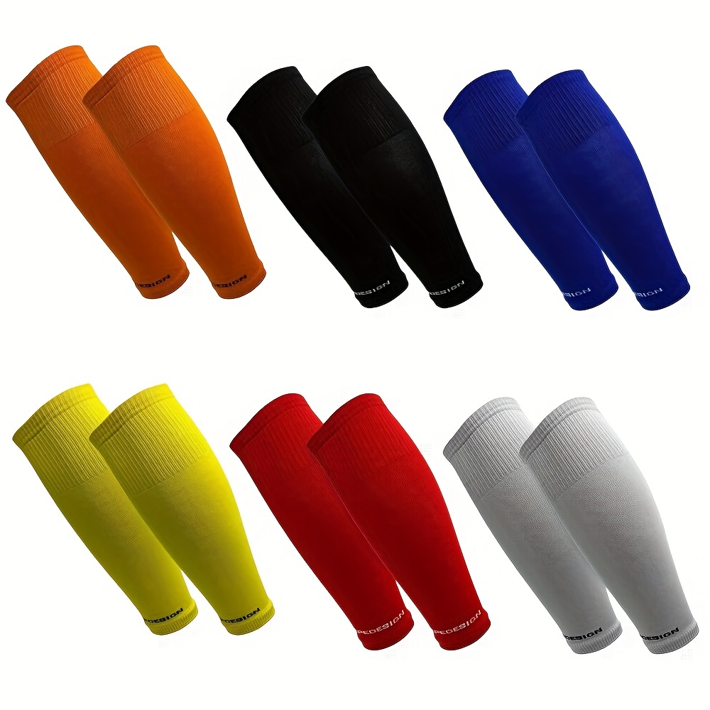 Compression Sleeve Calf - 1 ペアのコンプレッションフットボールソックスカバー、コンプレッションレッグウォーマー、吸汗ふくらはぎソックス