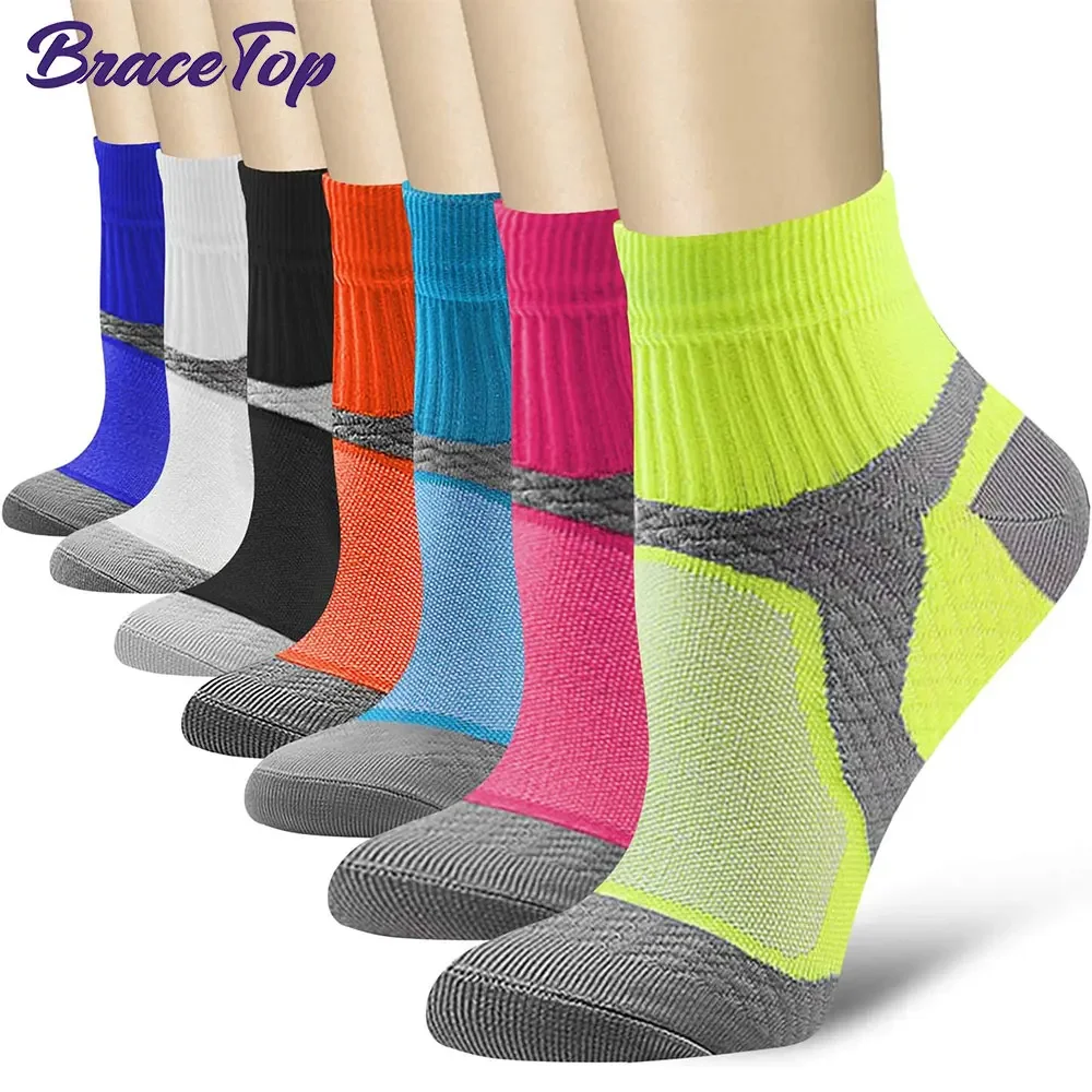 Compression Sock Medical - 男性と女性のためのスポーツ圧縮ソックス,循環サポート,足首のサポート,運動,ランニング,医療,サイクリング,ジム,家庭,1ペア