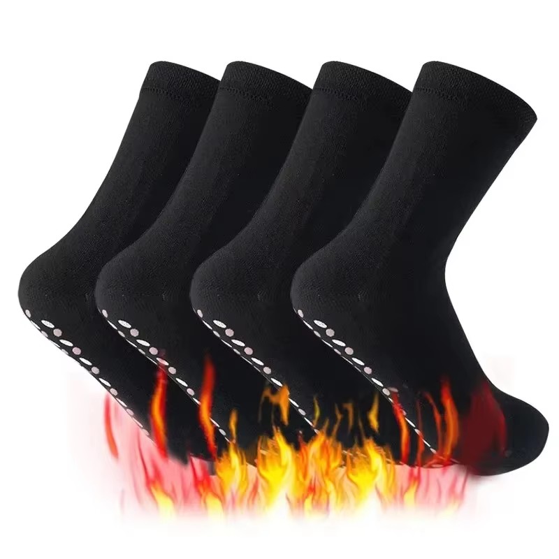 Thermal Sock Winter - 6/3/1 ペアトルマリン自己発熱靴下冬暖かい熱ヘルスケア靴下痩身健康ショートソックス磁気療法靴下