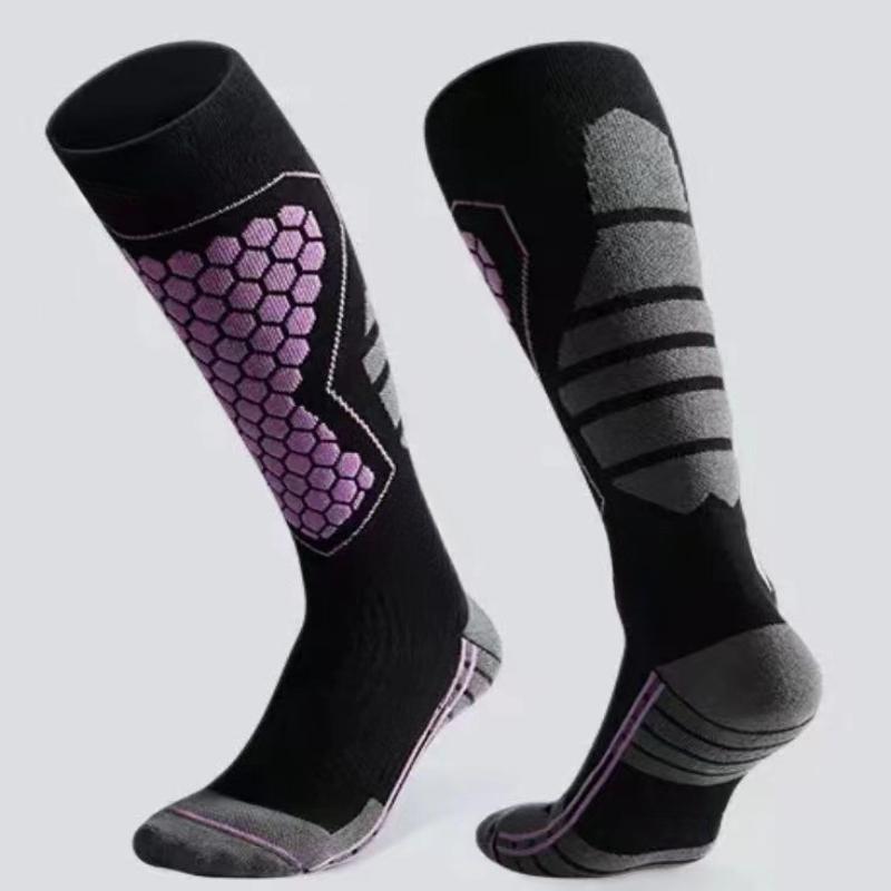 1 ペア熱冬綿男性女性スキーソックス高弾性スポーツソックスス - Thermal Sock Winter のレビューと価格