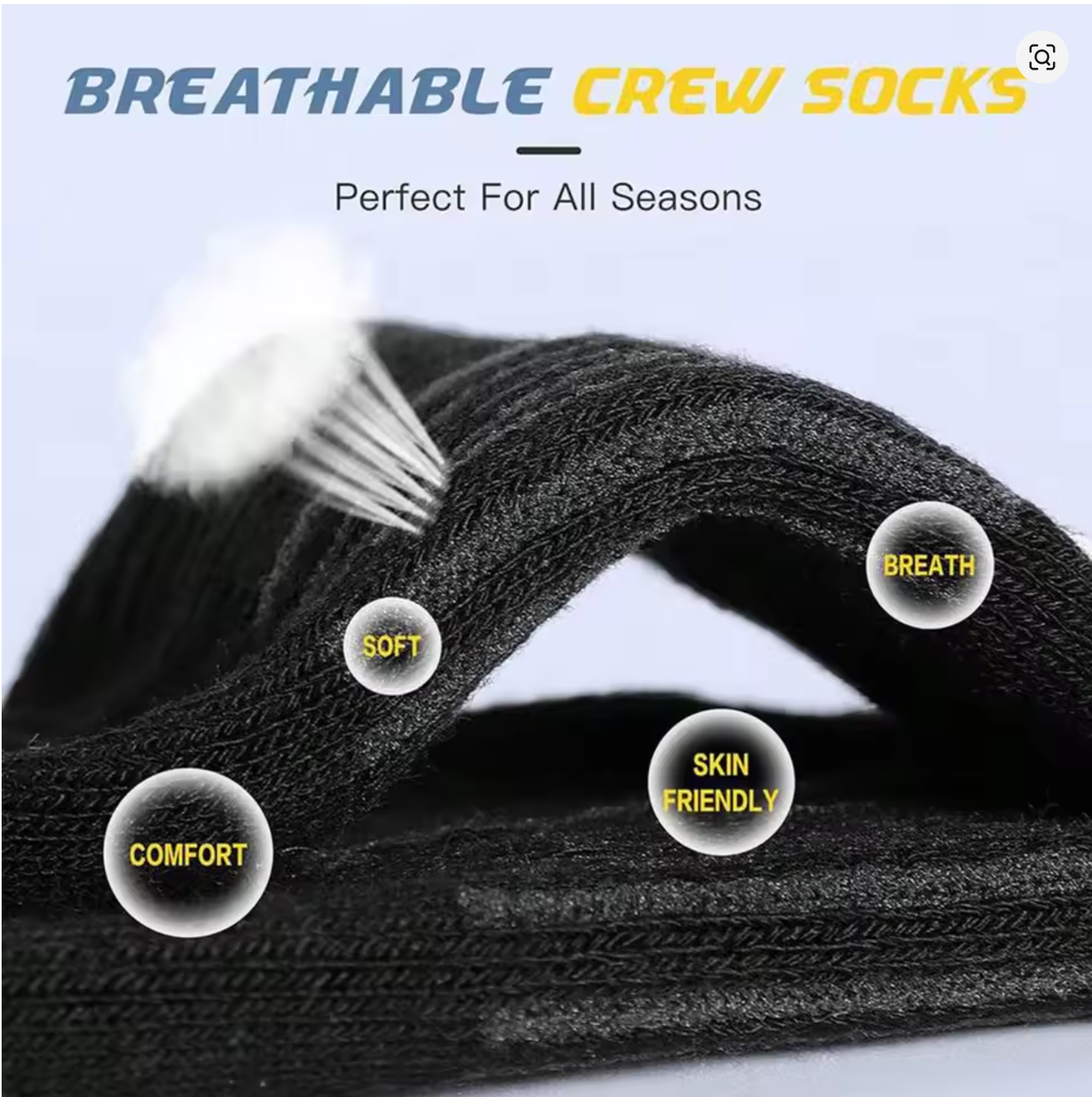 メンズ6足組パック高性能アスレチッククルーソックス、柔らかく - Cotton Crew Sock Pack のレビューと価格