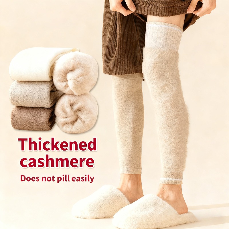 超暖かいメンズカシミヤレッグウォーマー、極寒用サーマルニーハ - Thermal Sock Winter のレビューと価格