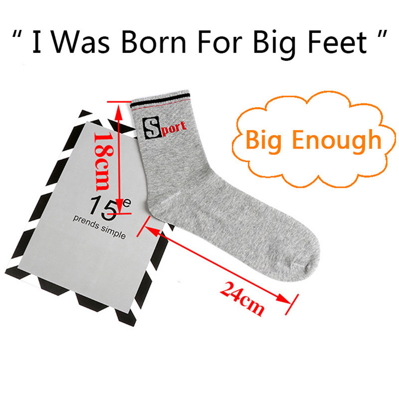 3 ペア/パックビッグラージソックス EU 47、48、49 - Cotton Crew Sock Pack のレビューと価格