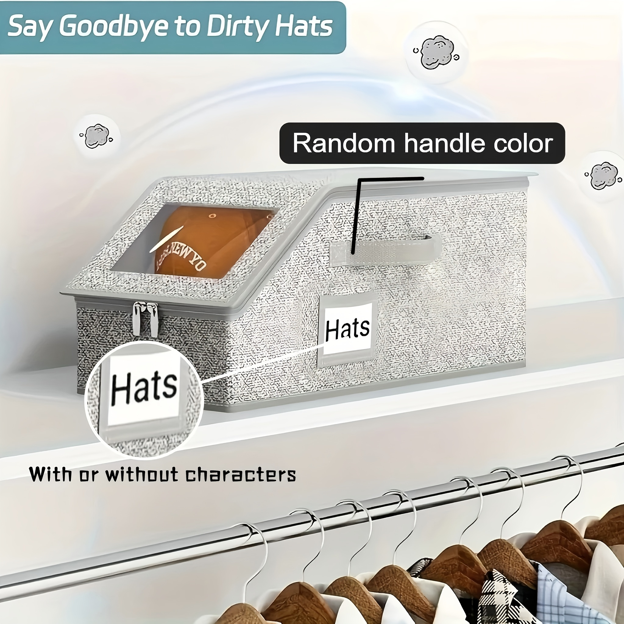 野球帽用の新しい折りたたみ式ジッパー収納ボックス 帽子 下着 - Sock Organizer Tray のレビューと価格