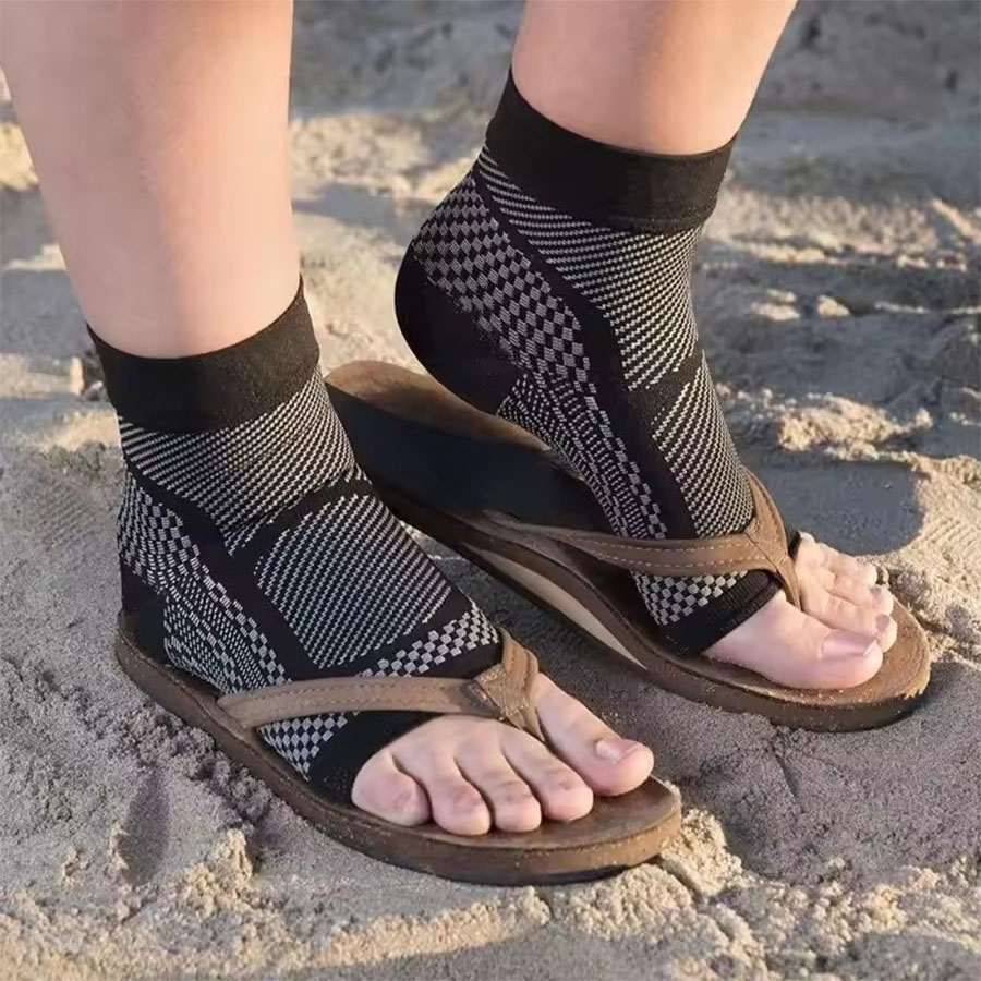 1 ペアのスポーツコンプレッションソックス、20-30 Mm - Ankle Brace Sock のレビューと価格