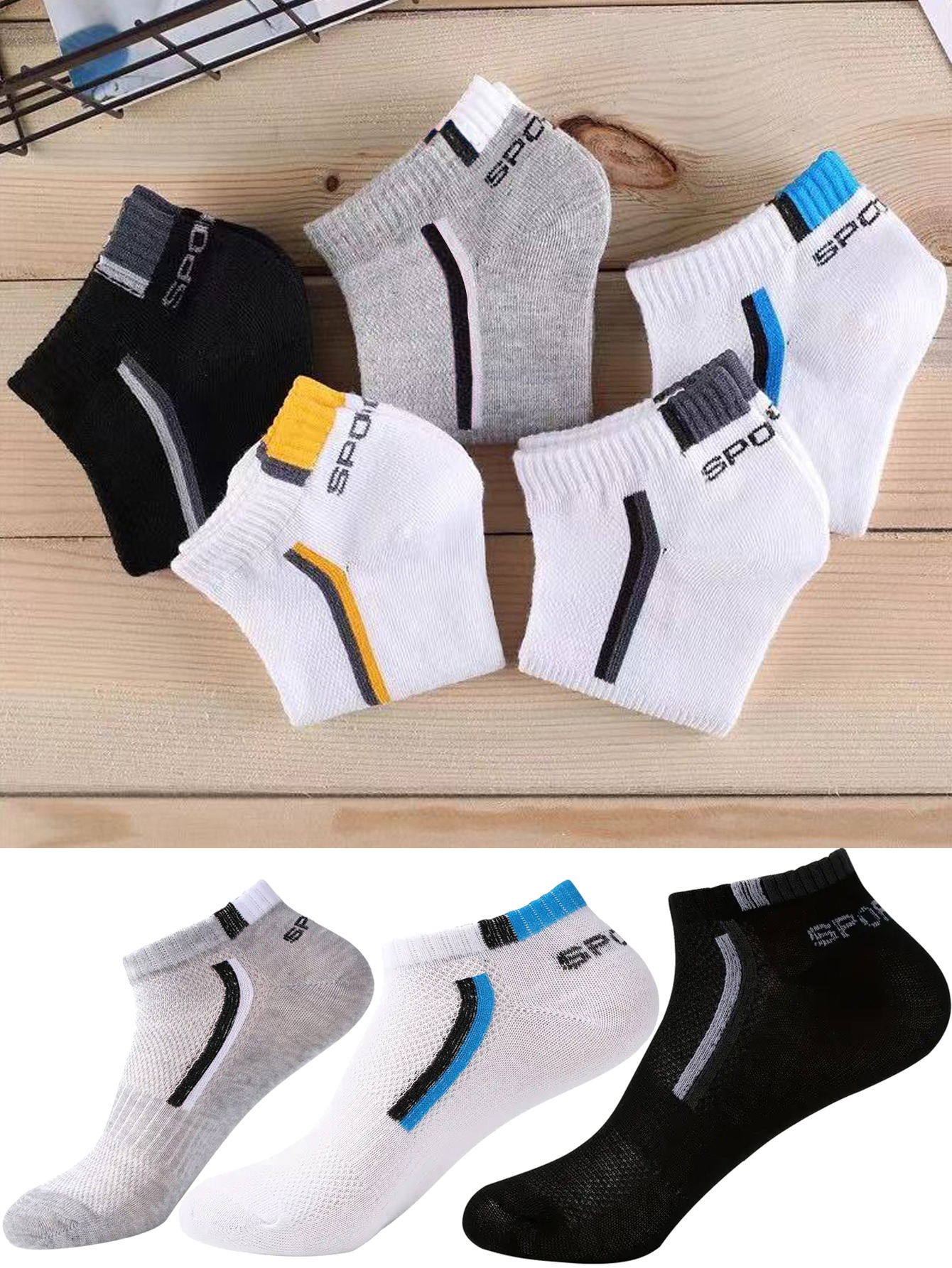 30足のメンズファッションコットン通気性のある快適なアンクル - Ankle Sock Low Cut のレビューと価格