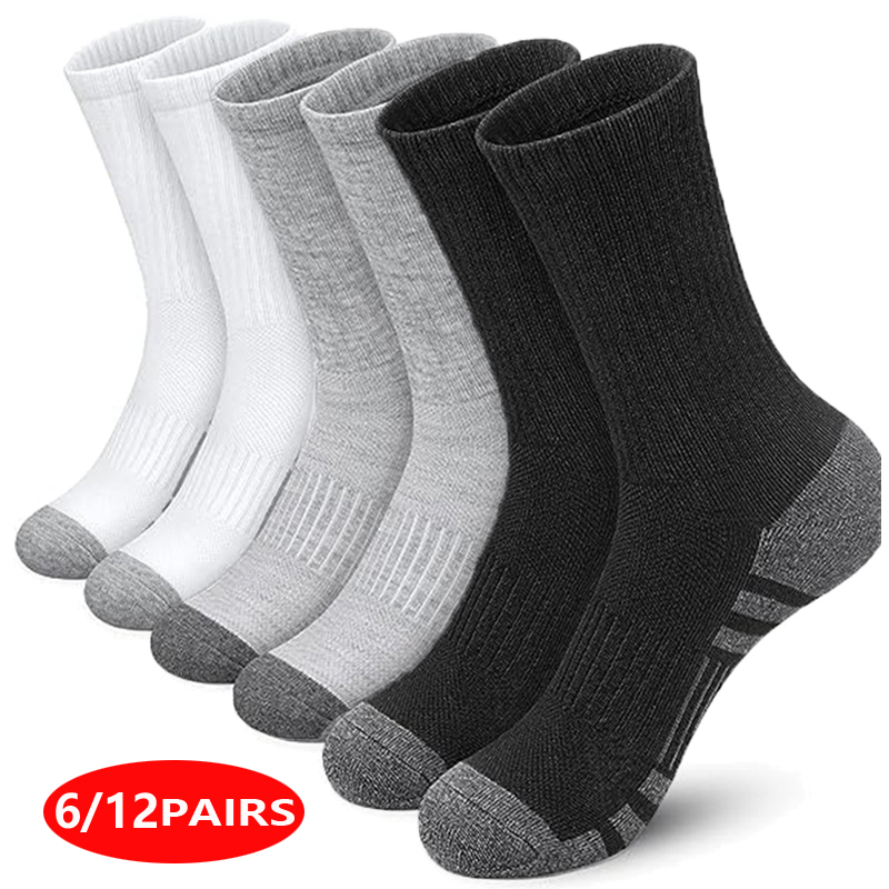 メンズ ハイパフォーマンス アスレチック クルーソックス ソ - Cotton Crew Sock Pack のレビューと価格