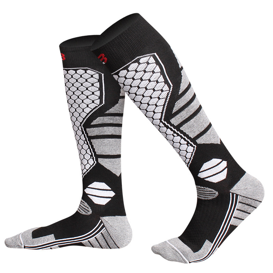 ユニセックススノーボードソックス男性女性ニーハイ冬用保温ソッ - Thermal Sock Winter のレビューと価格