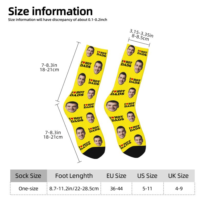 I Love Hot Dads カスタムドレスソックス メン - Dress Sock Men のレビューと価格