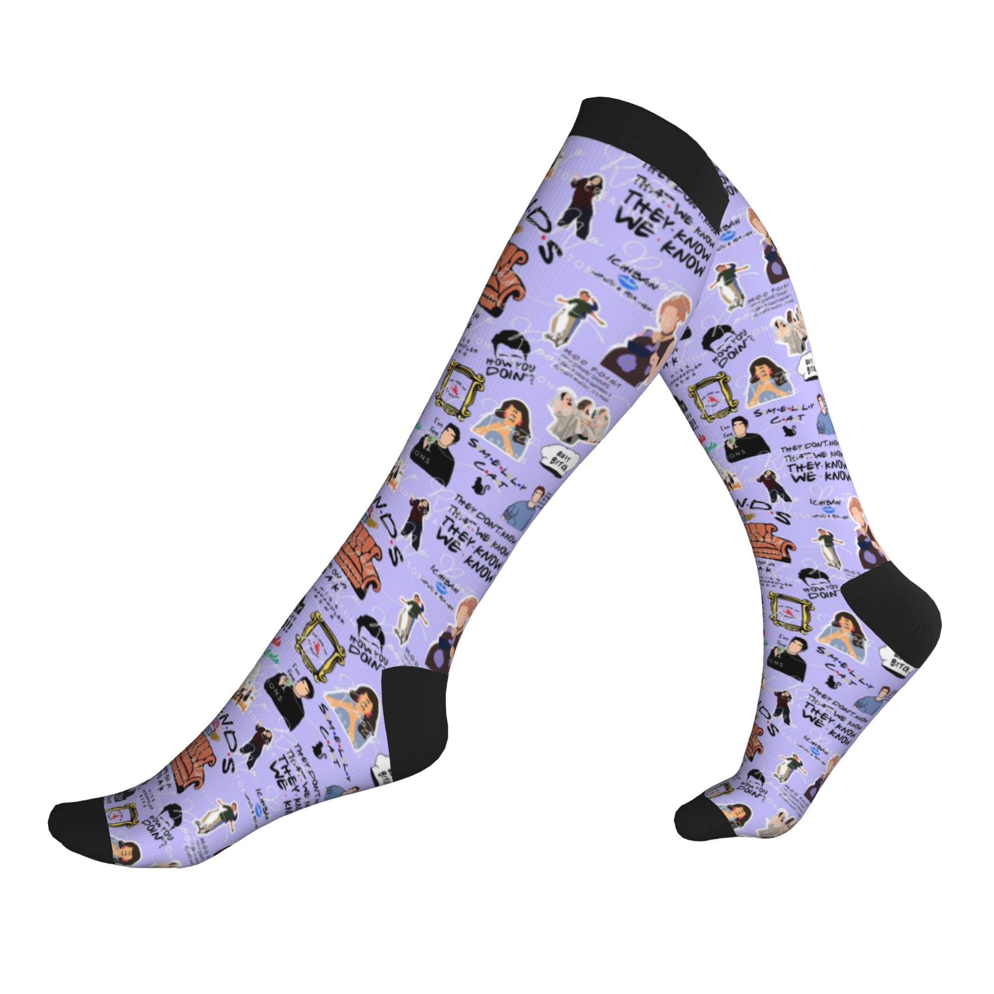 フレンズクラシックテレビ番組男性女性スポーツコンプレッション - No Show Sock Women のレビューと価格