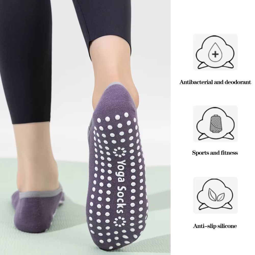 プロフェッショナル女性ヨガソックスシリコーン滑り止めバレエピ - No Show Sock Women のレビューと価格