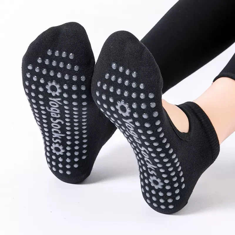 高品質の女性ヨガソックス滑り止め通気性背中の開いたピラティス - Grip Sock Yoga のレビューと価格