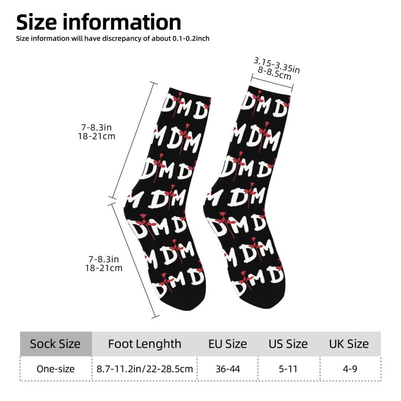 カスタムデペシュモードメンズクルーソックスユニセックスファッ - Dress Sock Men のレビューと価格
