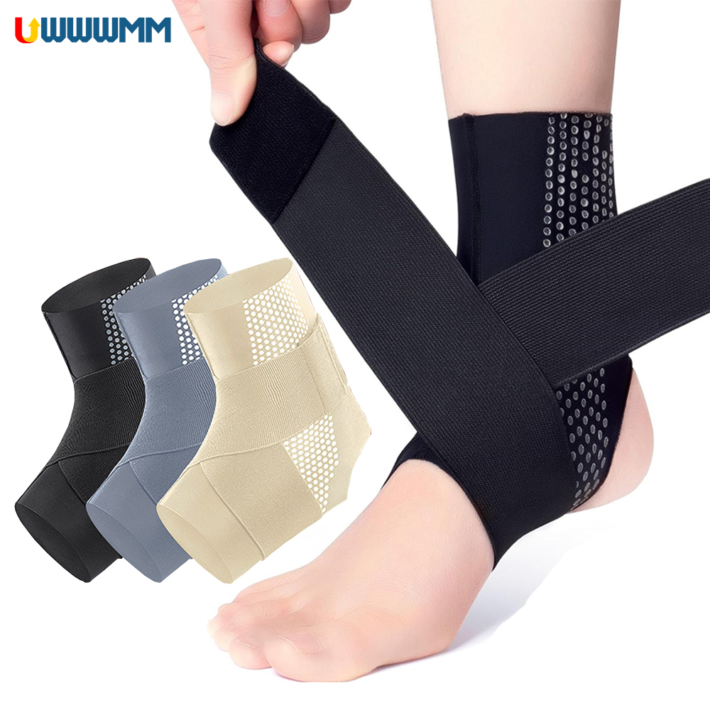 1 個調節可能な圧縮足首スリーブ女性男性腱鞘炎足首靴下腫れ痛 - Ankle Brace Sock のレビューと価格