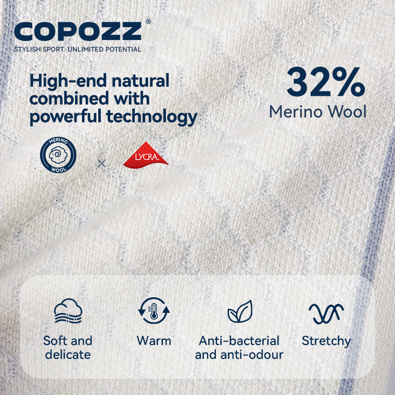 COPOZZ 新しい冬のスキーソックス男性女性サーマルメリノ - Thermal Sock Winter のレビューと価格
