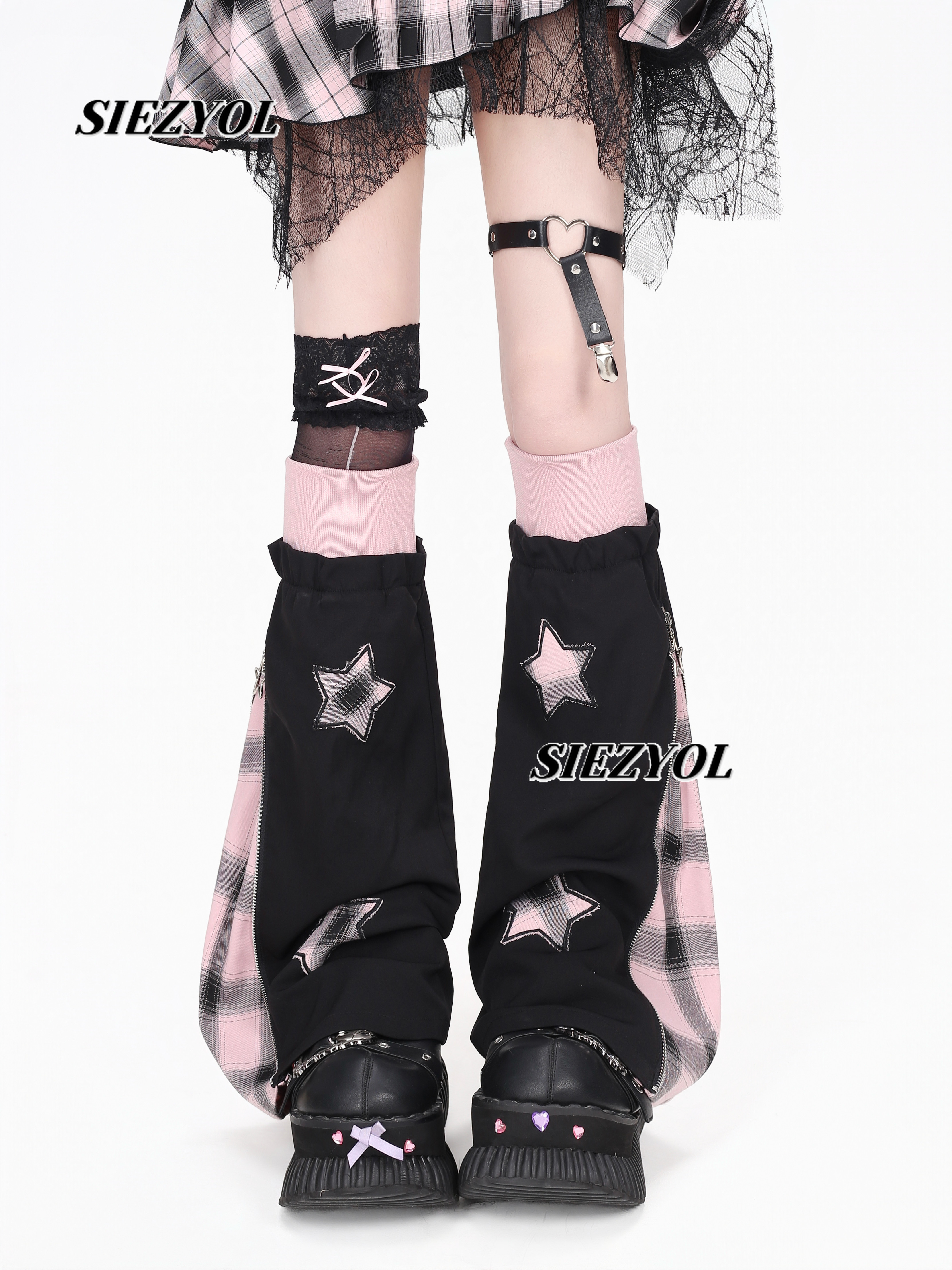 オリジナルチェック柄レッグウォーマー 2026年新作 甘くて - Boot Sock Slouchy のレビューと価格