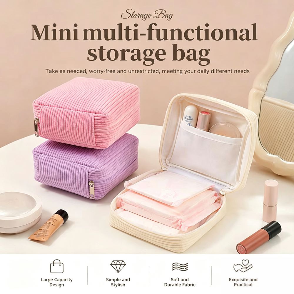 大容量サニタリーパッドバッグ 化粧品・口紅収納バッグ 下着・ - Sock Organizer Tray のレビューと価格