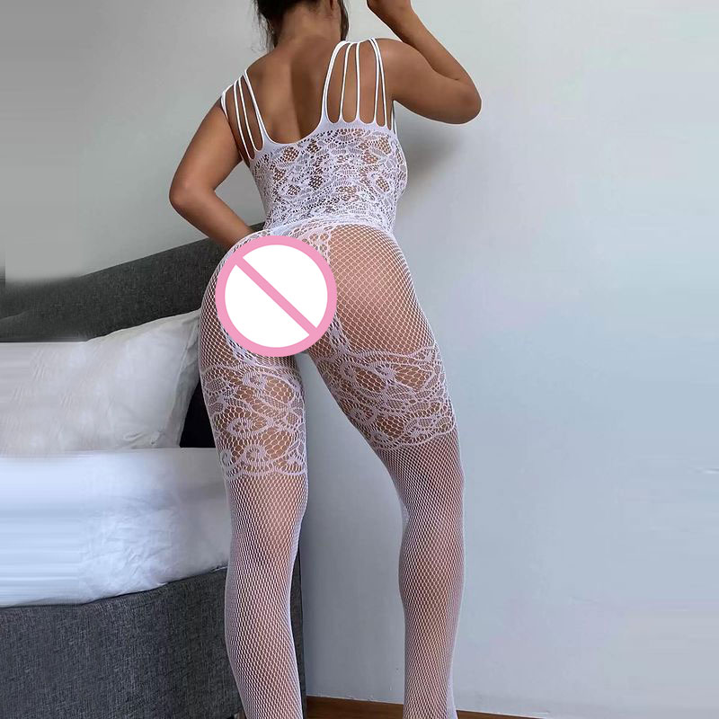 女性用セクシーランジェリー、透明フルボディストッキング、ワン - Fishnet Stocking Women のレビューと価格