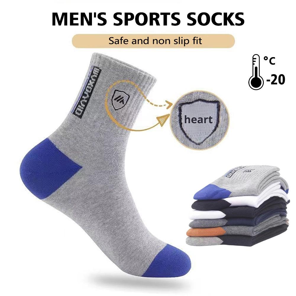 5足組 メンズ 防臭・滑り止めソックス - 通気性・吸汗速乾 - Cotton Crew Sock Pack のレビューと価格