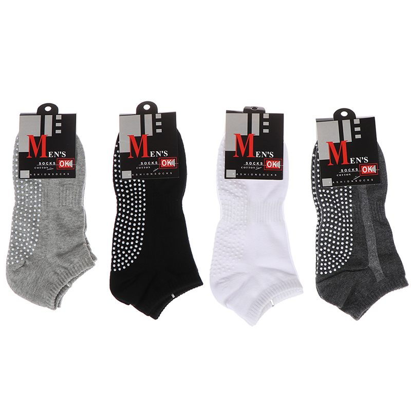 新しい 1 ペア高品質メンズコットンノンスリップヨガソックス - Grip Sock Yoga のレビューと価格