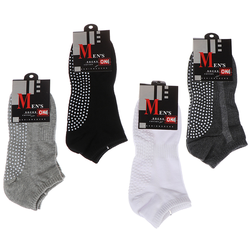 新しい 1 ペア高品質メンズコットンノンスリップヨガソックス - Grip Sock Yoga のレビューと価格