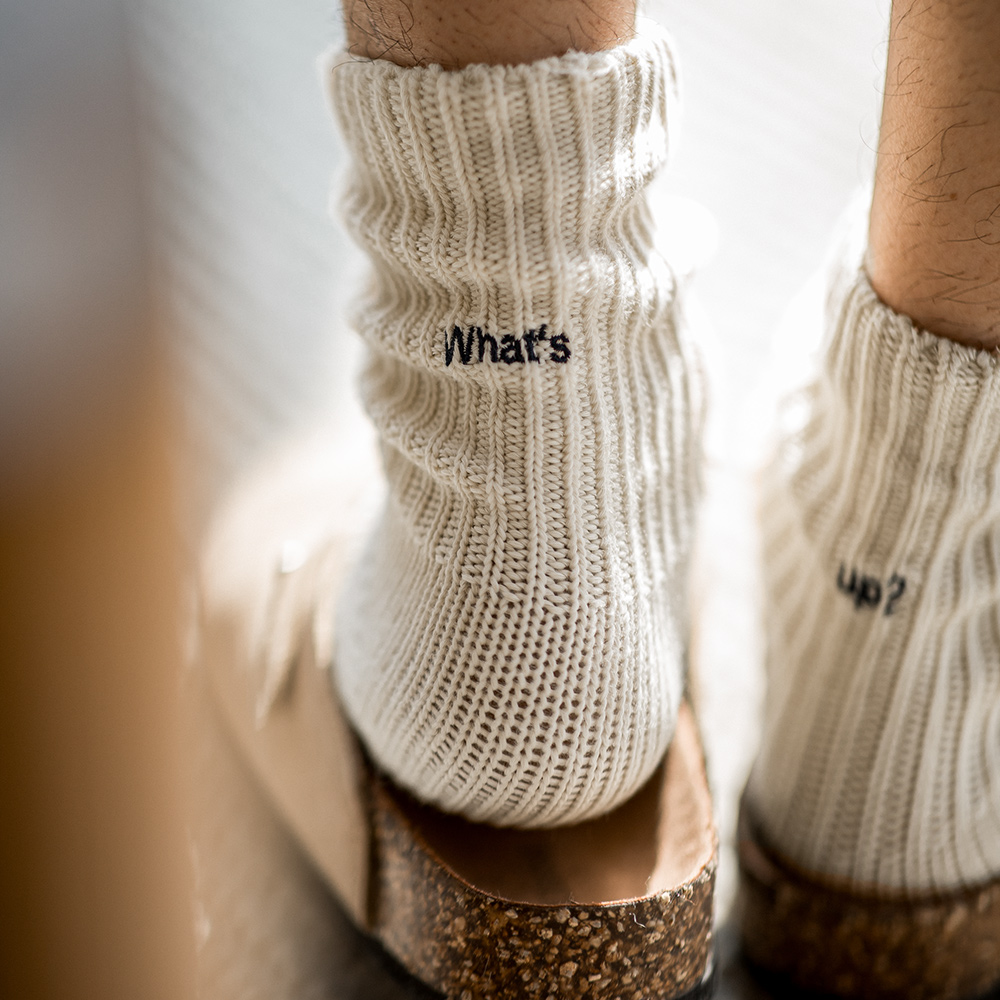 Maden 3 パック ペア ヴィンテージ 粗ステッチ 刺繍 - Cotton Crew Sock Pack のレビューと価格