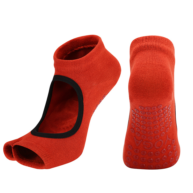 スプリット 2 つま先ヨガソックス通気性コーマ綿背中の開いた - Toe Sock Split のレビューと価格
