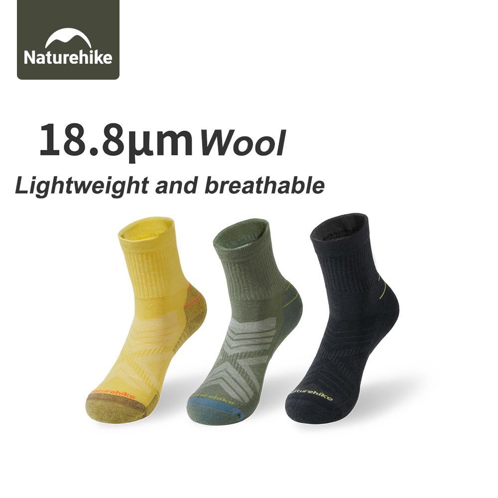 Naturehike スポーツソックス男性用ソックスランニン - Wool Hiking Sock のレビューと価格