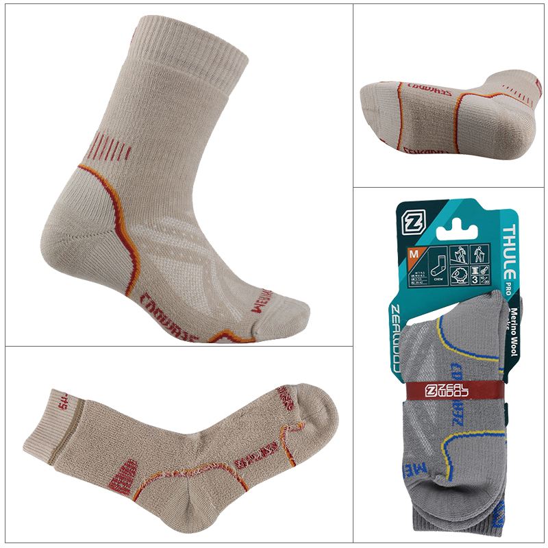 Zealwood-男性と女性のための厚いメリノウールスポーツ - Wool Hiking Sock のレビューと価格