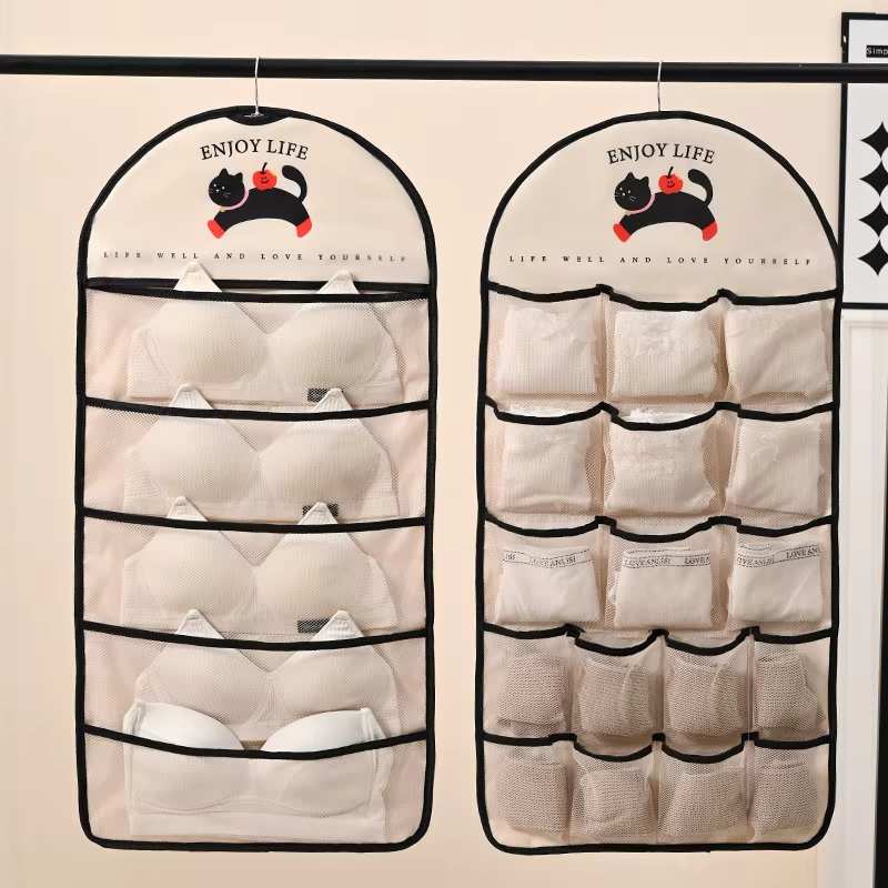 収納メッシュバッグ下着靴下収納、ネットポケットポータブル多層 - Sock Organizer Tray のレビューと価格
