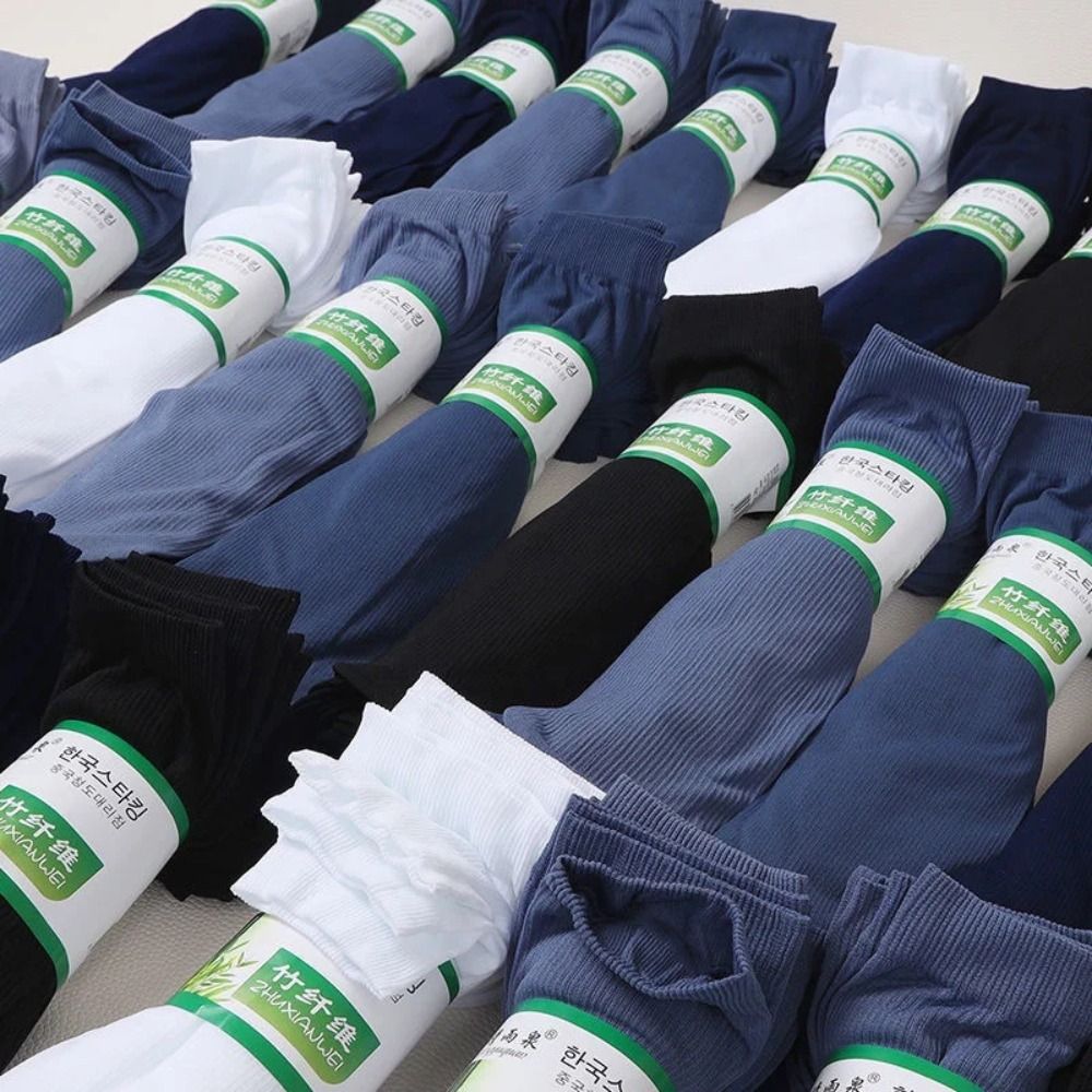 10 ペア新しい通気性のある男性用アイスシルクソックスソフト - Silk Sock Bamboo のレビューと価格