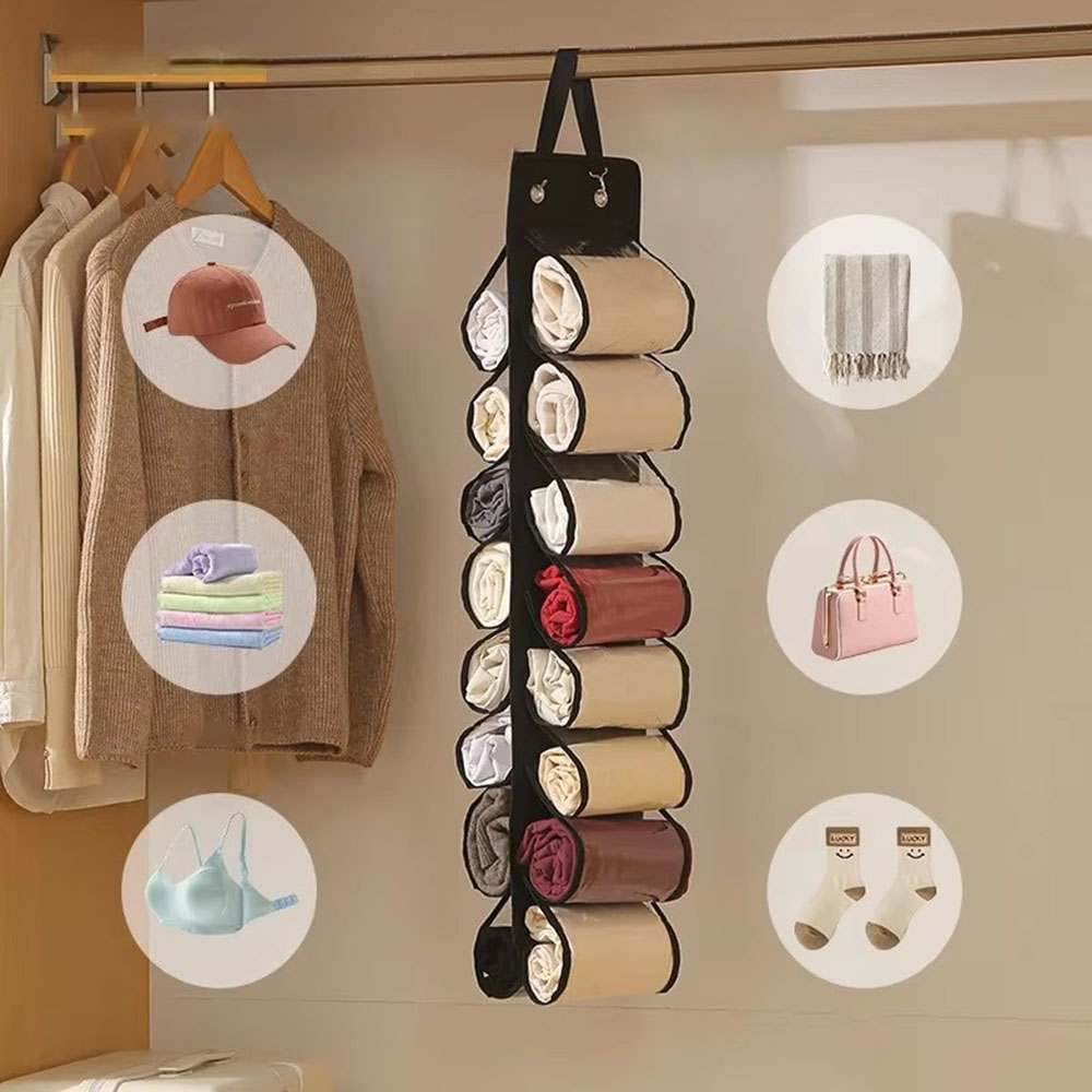 1PC 収納袋衣類コンパートメントハンギングオーガナイザーヨ - Sock Organizer Tray のレビューと価格