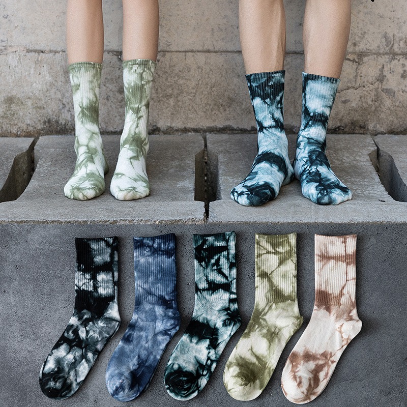 3 ペアの靴下メンズストリートウェアボルテックスタイダイスト - Cotton Crew Sock Pack のレビューと価格