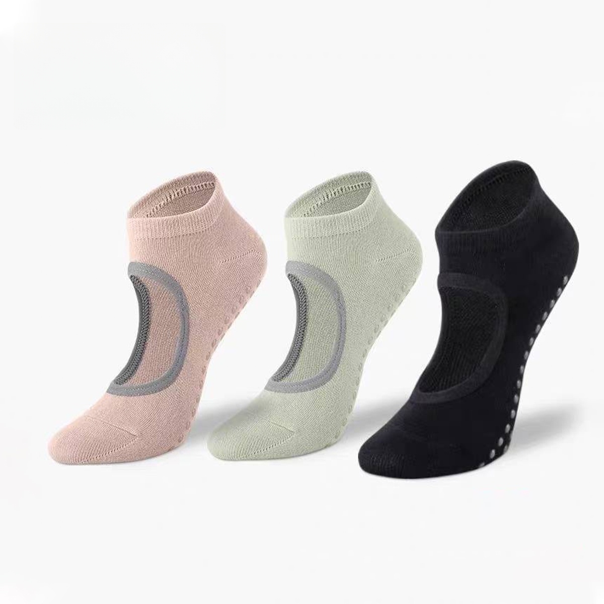 女性用ノンスリップヨガソックス – オープントップグリップソ - Grip Sock Yoga のレビューと価格