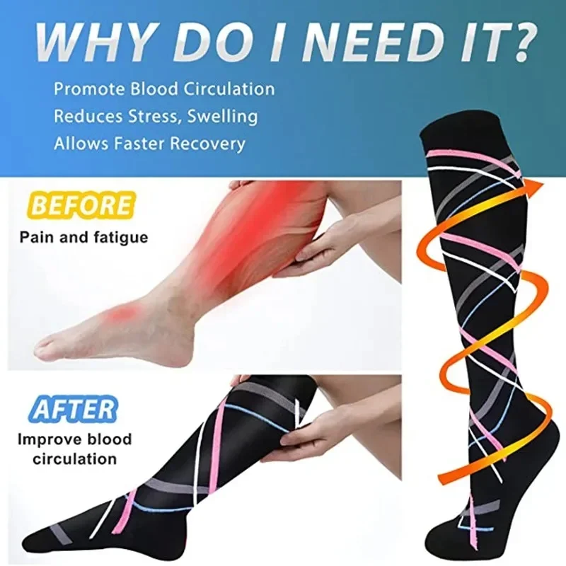 男女兼用コンプレッションソックス 男性と女性用 医療用 糖尿 - Compression Sock Medical のレビューと価格