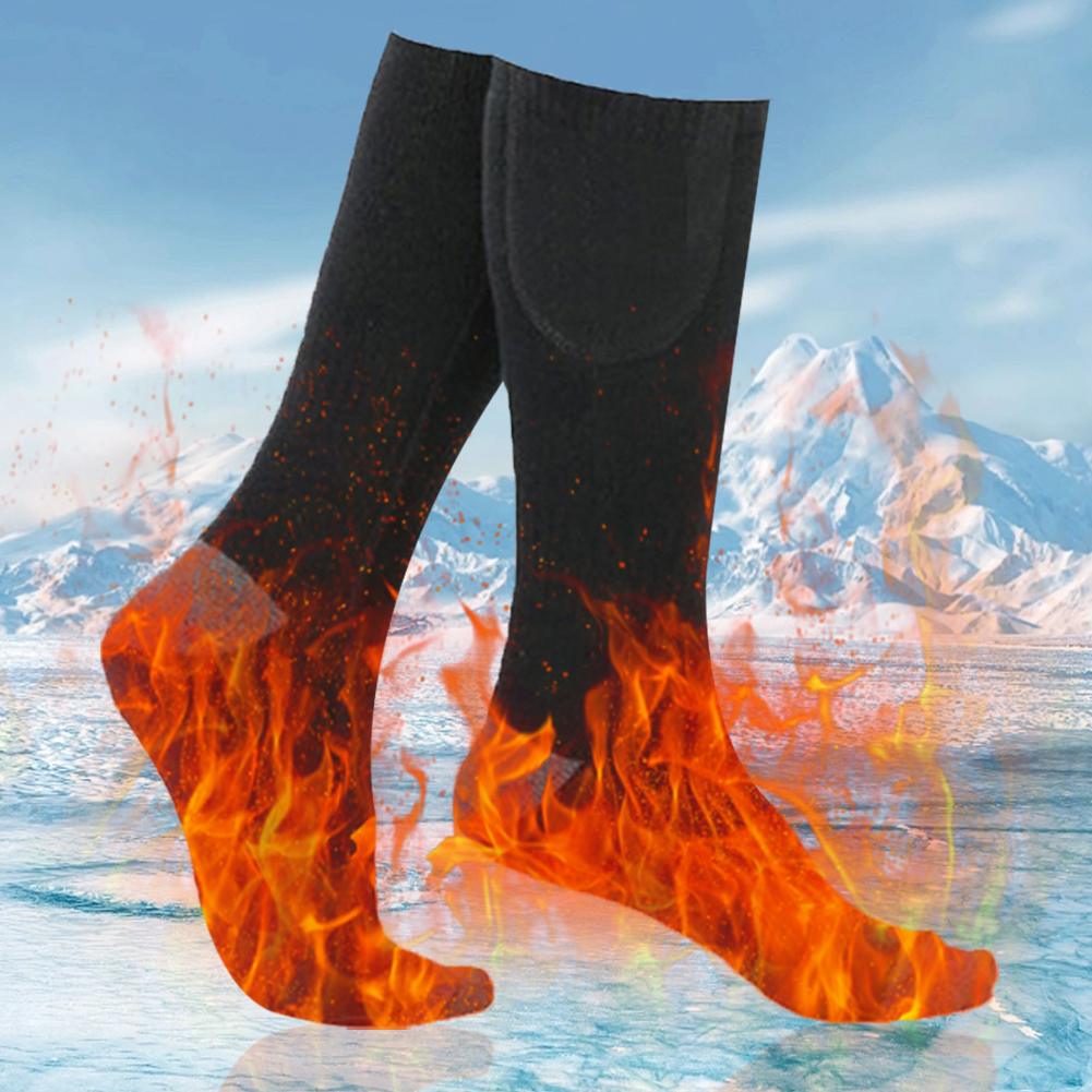 電熱ソックス (電池不要) 3段階温度調節 冬用保温ソックス - Thermal Sock Winter のレビューと価格