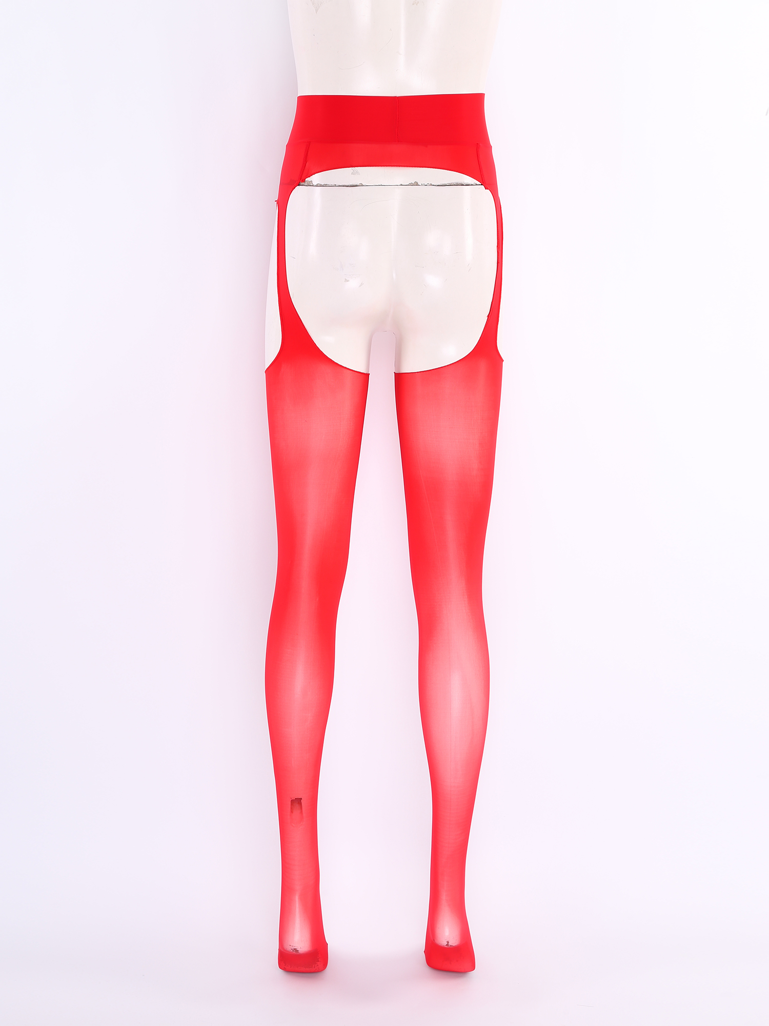 女性用セクシーなオープンクロッチ光沢のあるシースルーストレッ - Tights Pantyhose Sheer のレビューと価格