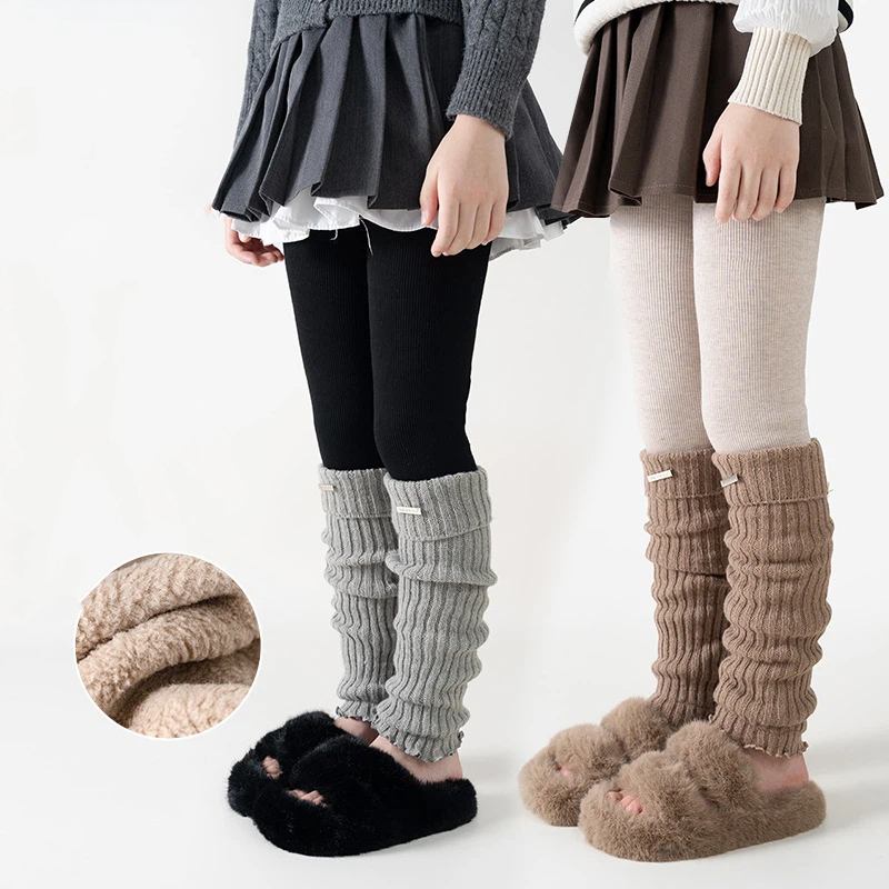 子供用サーマル厚手レギンス、女の子用ニットフリース裏地パッチ - Boot Sock Slouchy のレビューと価格