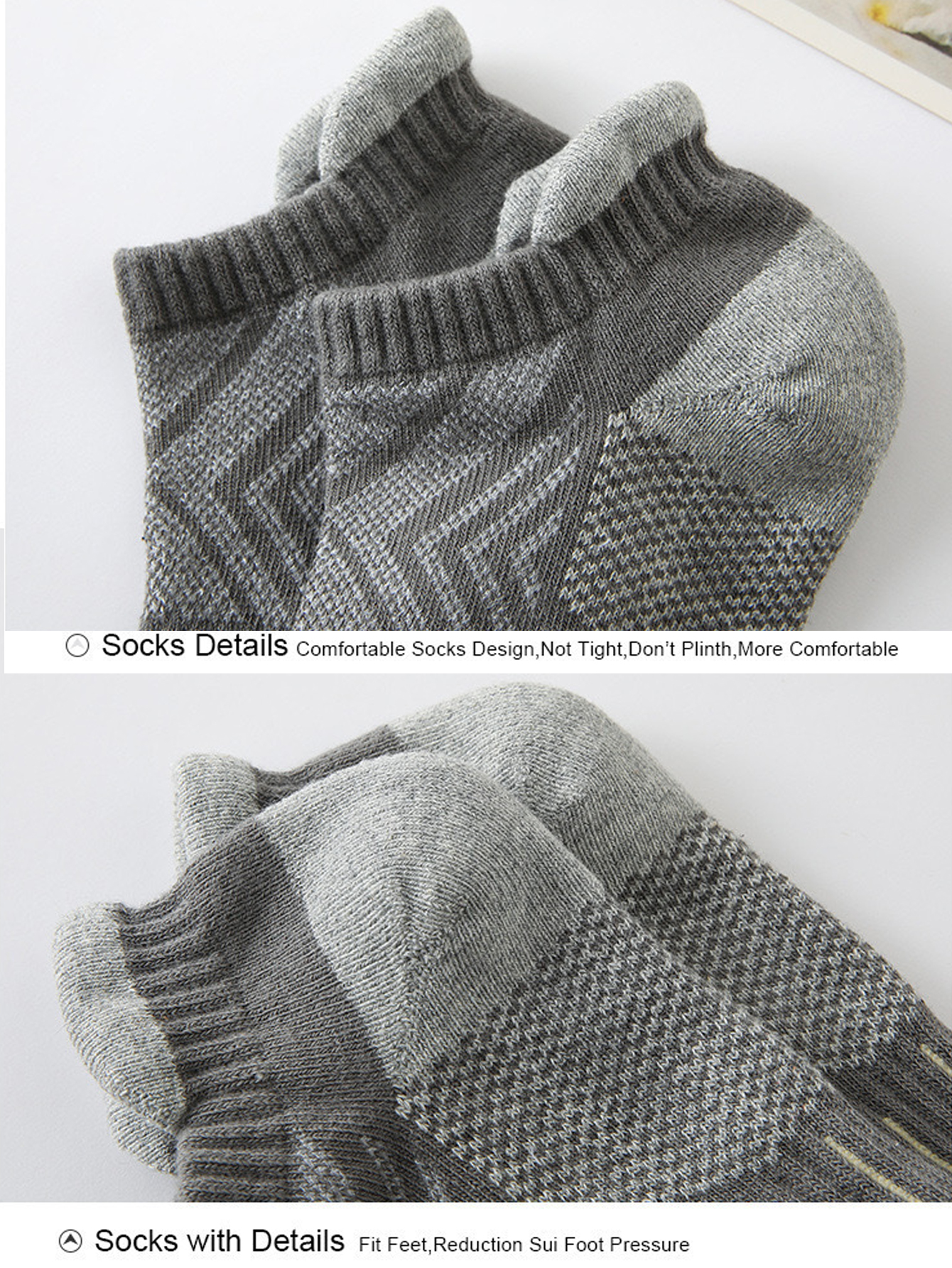 6/12足組 クッション性のあるアスレチックアンクルソックス - Athletic Sock Cushion のレビューと価格