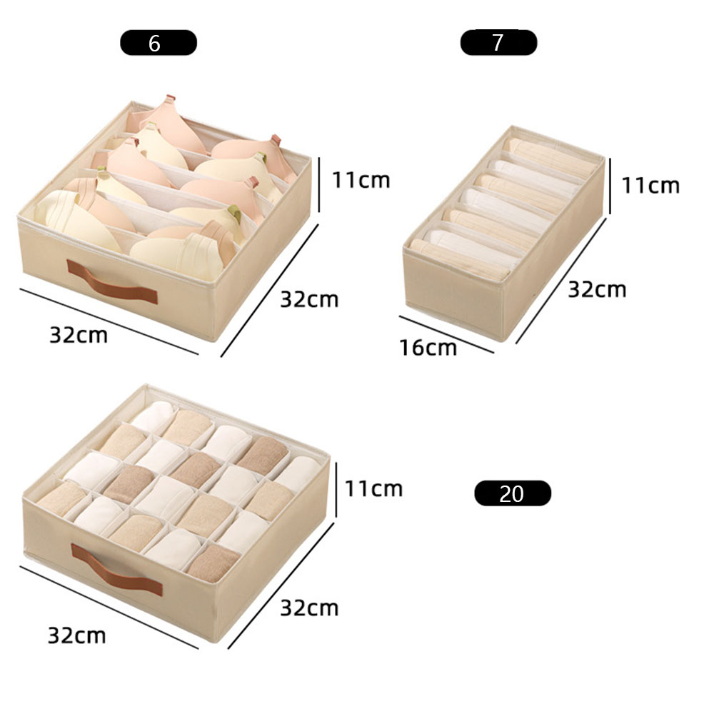1個入り折りたたみ式引き出しオーガナイザー、積み重ね可能な布 - Sock Organizer Tray のレビューと価格
