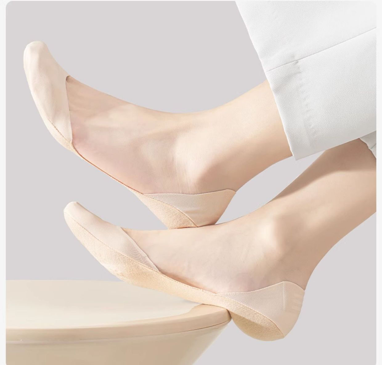 女性用インビジブルノーショーライナーソックス、滑り止めシリコ - Invisibility Sock Loafer のレビューと価格