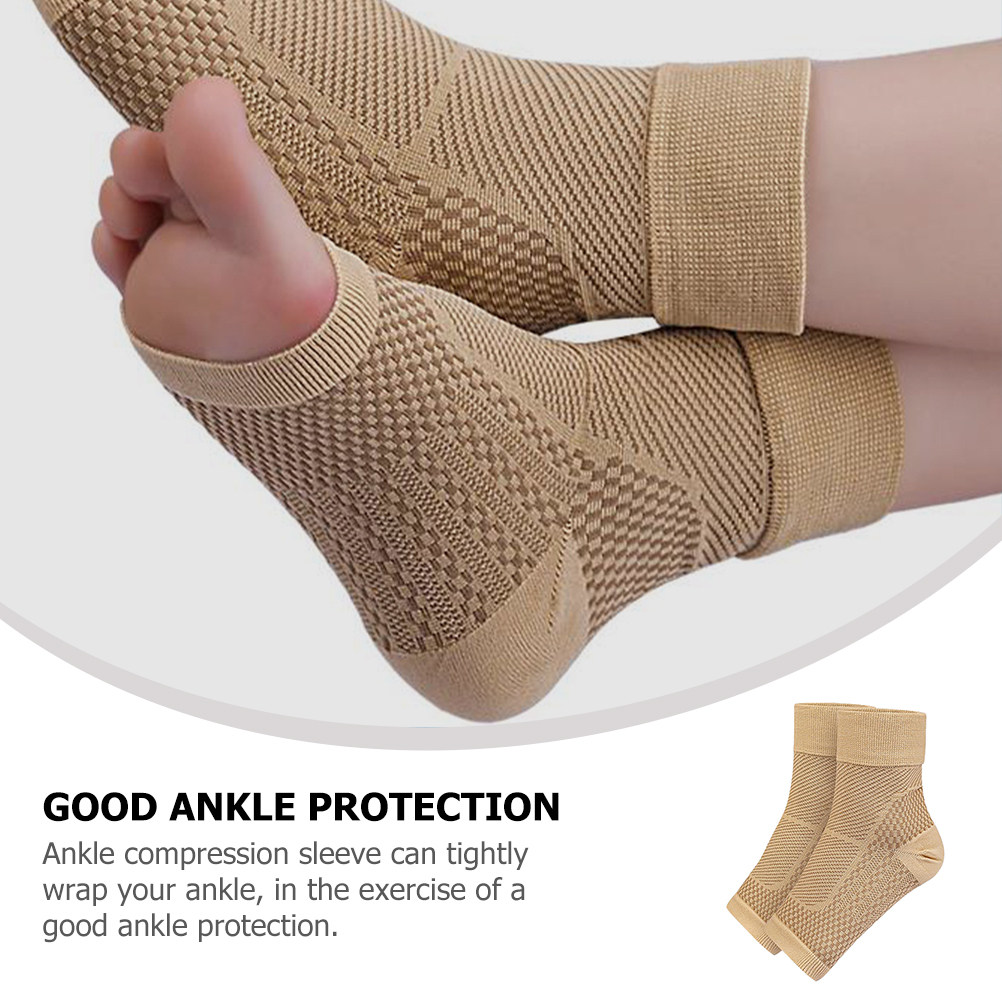1 ペア足首圧縮スリーブサポートソックス女性用足底筋膜炎捻挫 - Ankle Brace Sock のレビューと価格