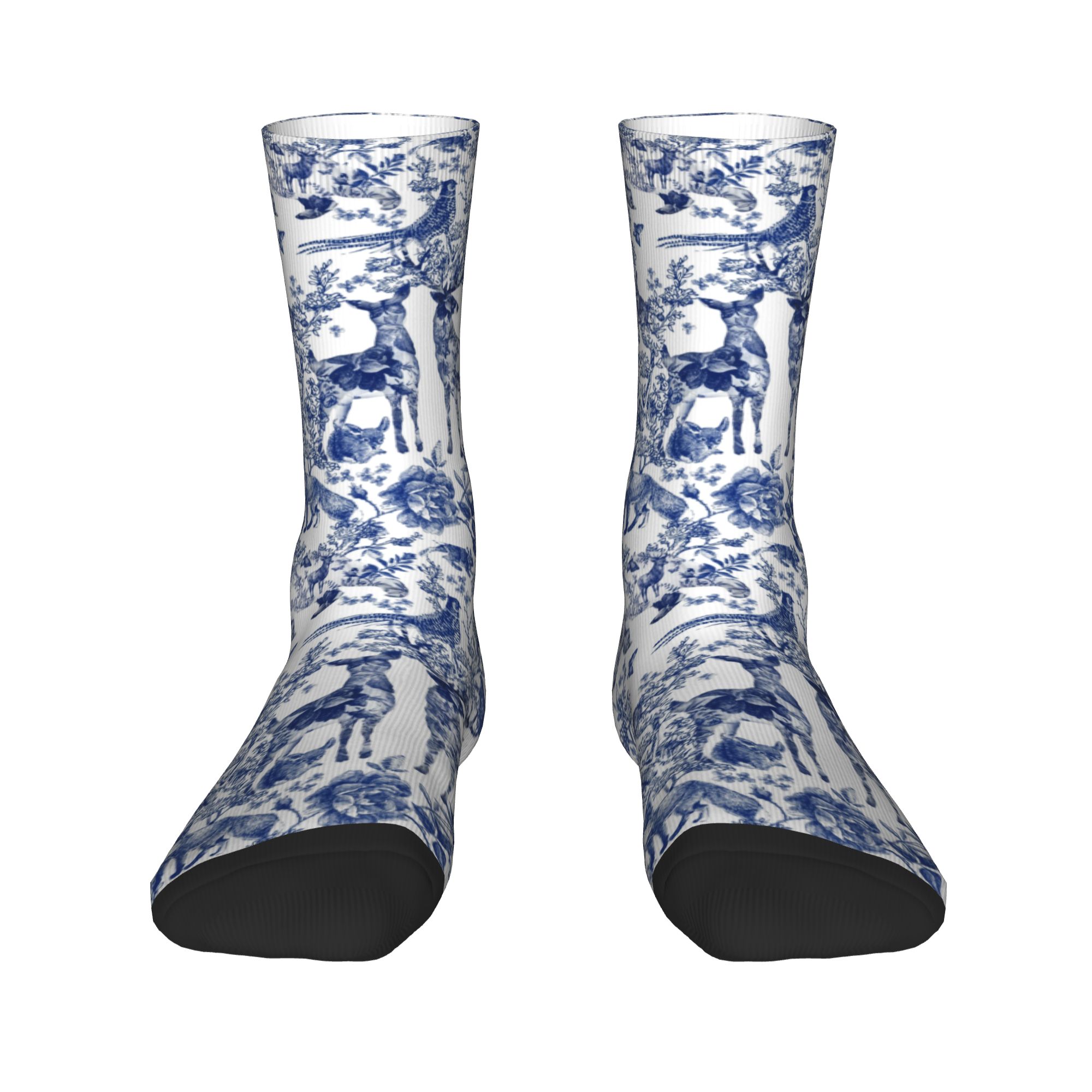 カスタムヴィンテージフランス風トワルドジュイ クルーソックス - Dress Sock Men のレビューと価格